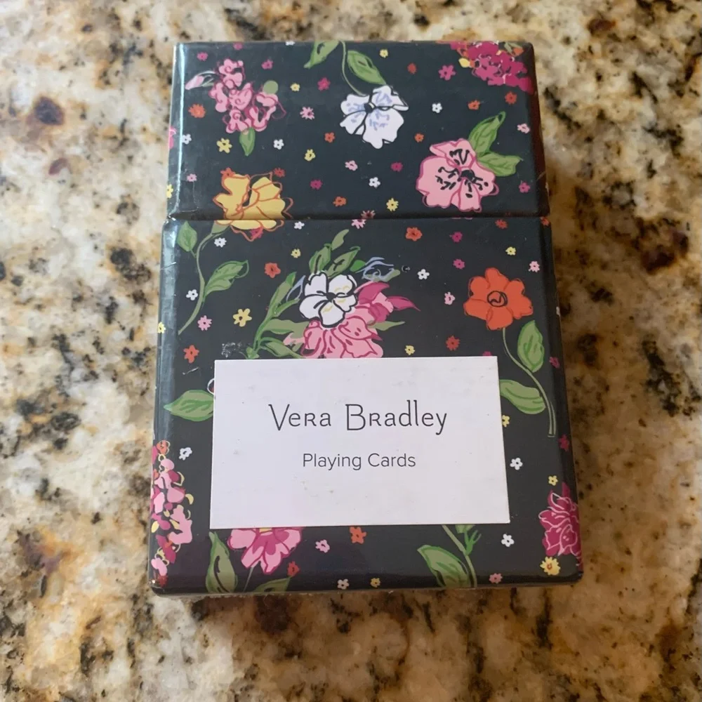 NWT Vera Bradley  PLAYING CARDS HOPE BLOOMS TEAL 54 CARDS 2.5